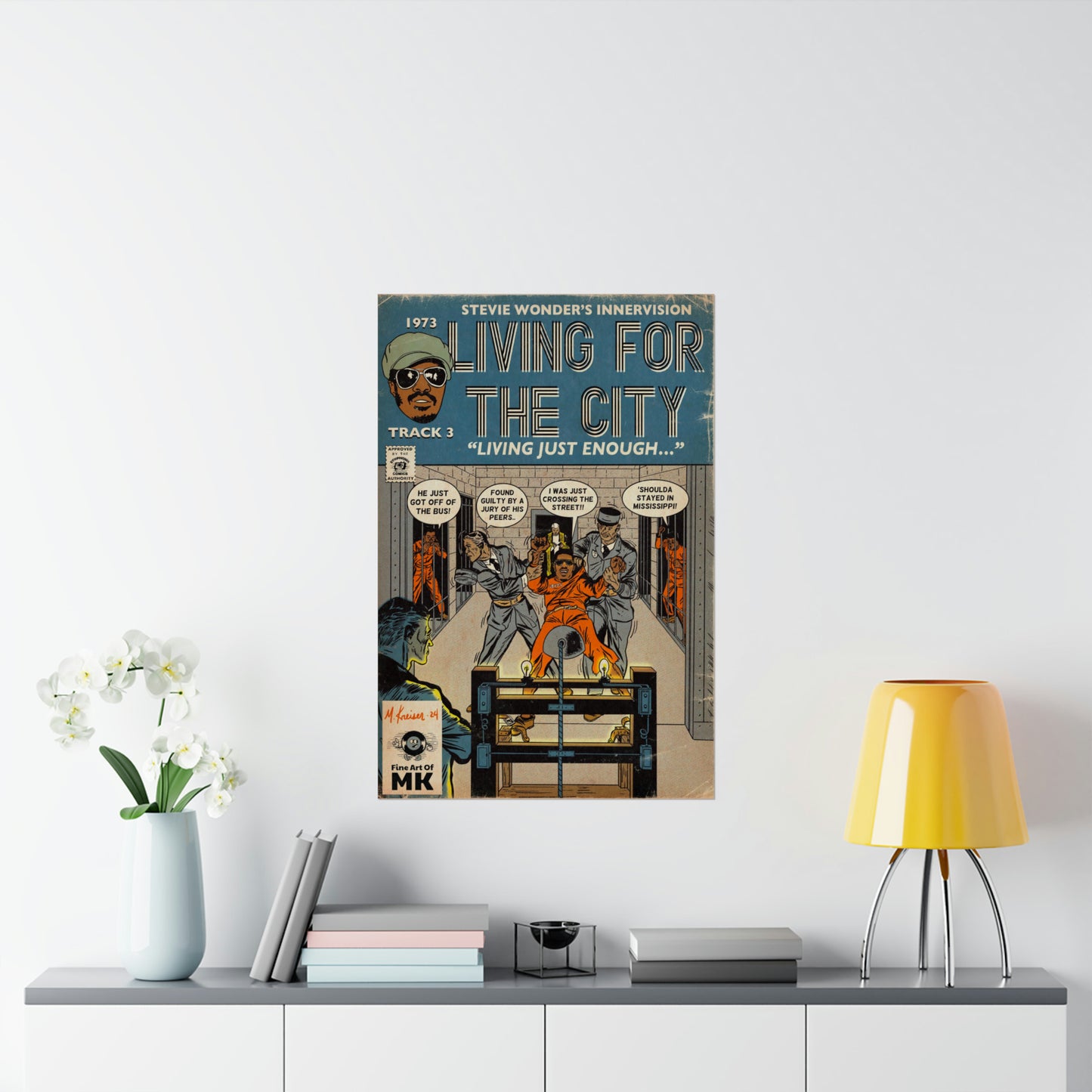 Stevie Wonder - Living For The City - Matte Vertical Posters