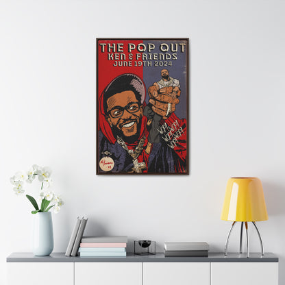 Kendrick Lamar - The Pop Out  - Gallery Canvas Wraps, Vertical Frame