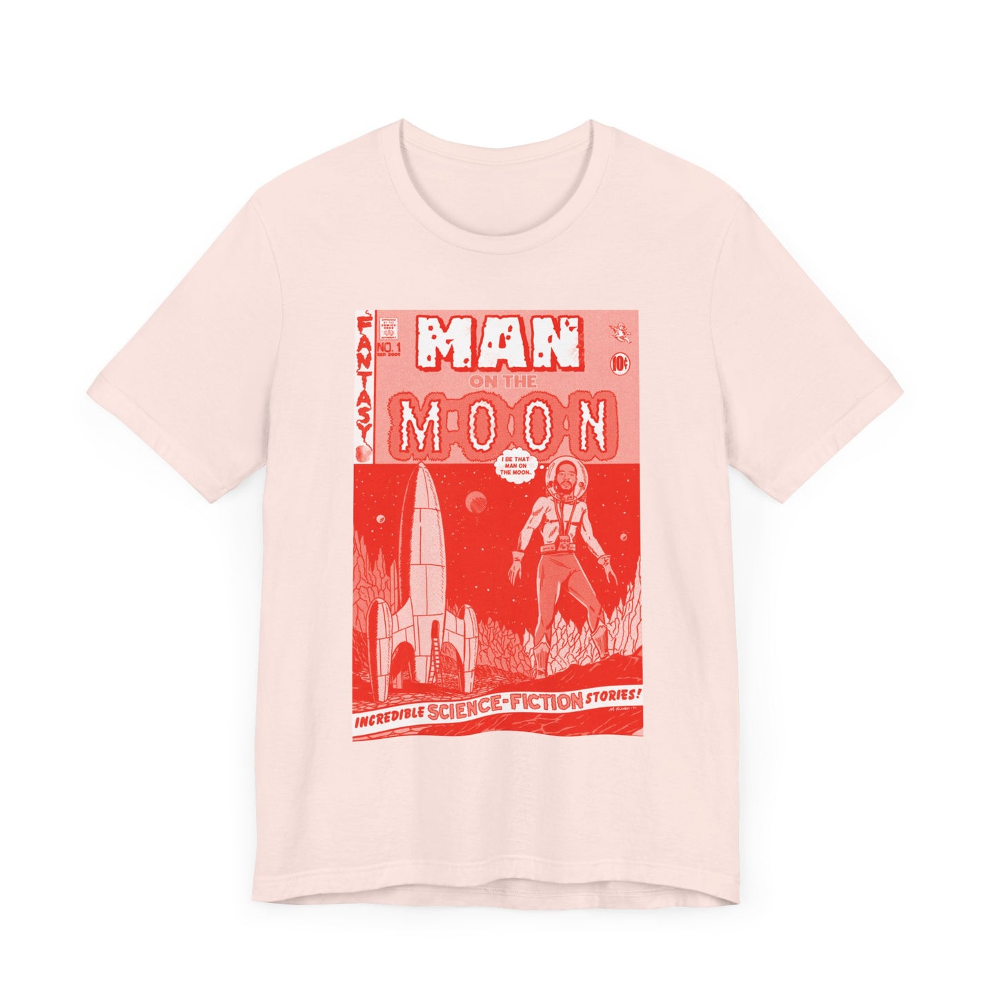 Kid Cudi - Man on the Moon - RED VARIANT - Unisex Jersey Short Sleeve Tee