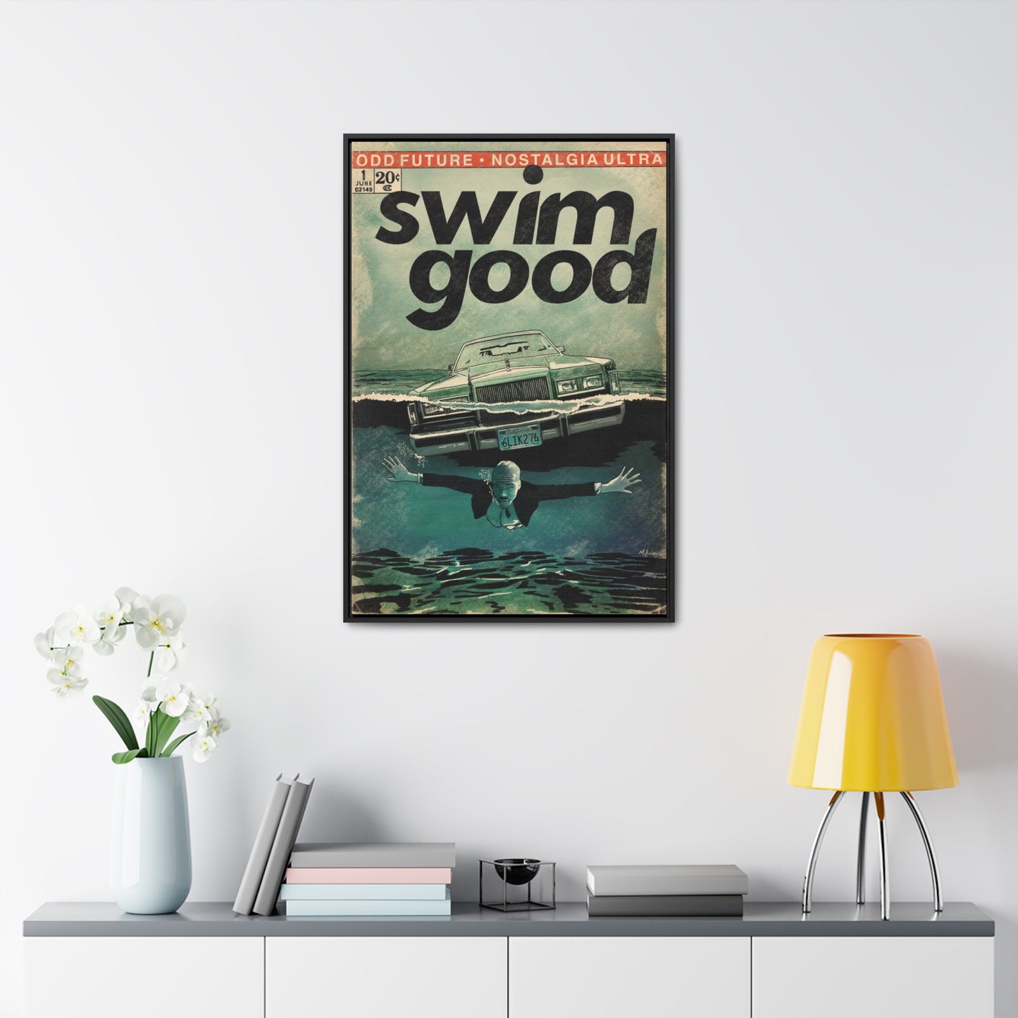 Frank Ocean - Swim Good - Gallery Canvas Wraps, Vertical Frame