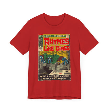 MF DOOM - Rhymes Like Dimes - Unisex Jersey Short Sleeve Tee