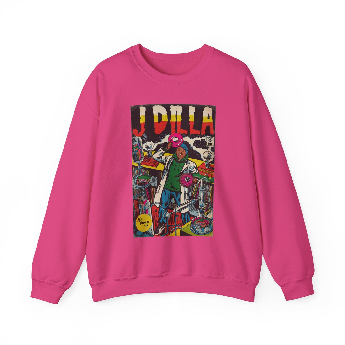 J Dilla - Comic Book Art - Unisex Heavy Blend™ Crewneck Sweatshirt