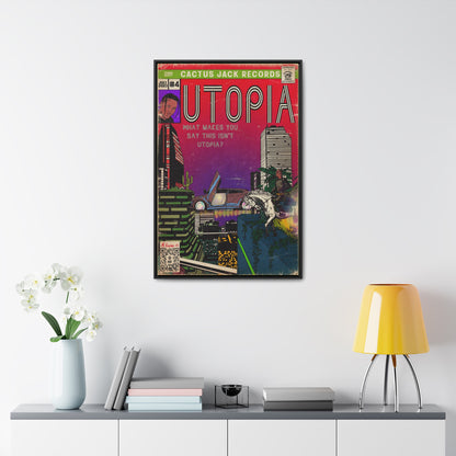 Travis Scott - Utopia - Gallery Canvas Wraps, Vertical Frame