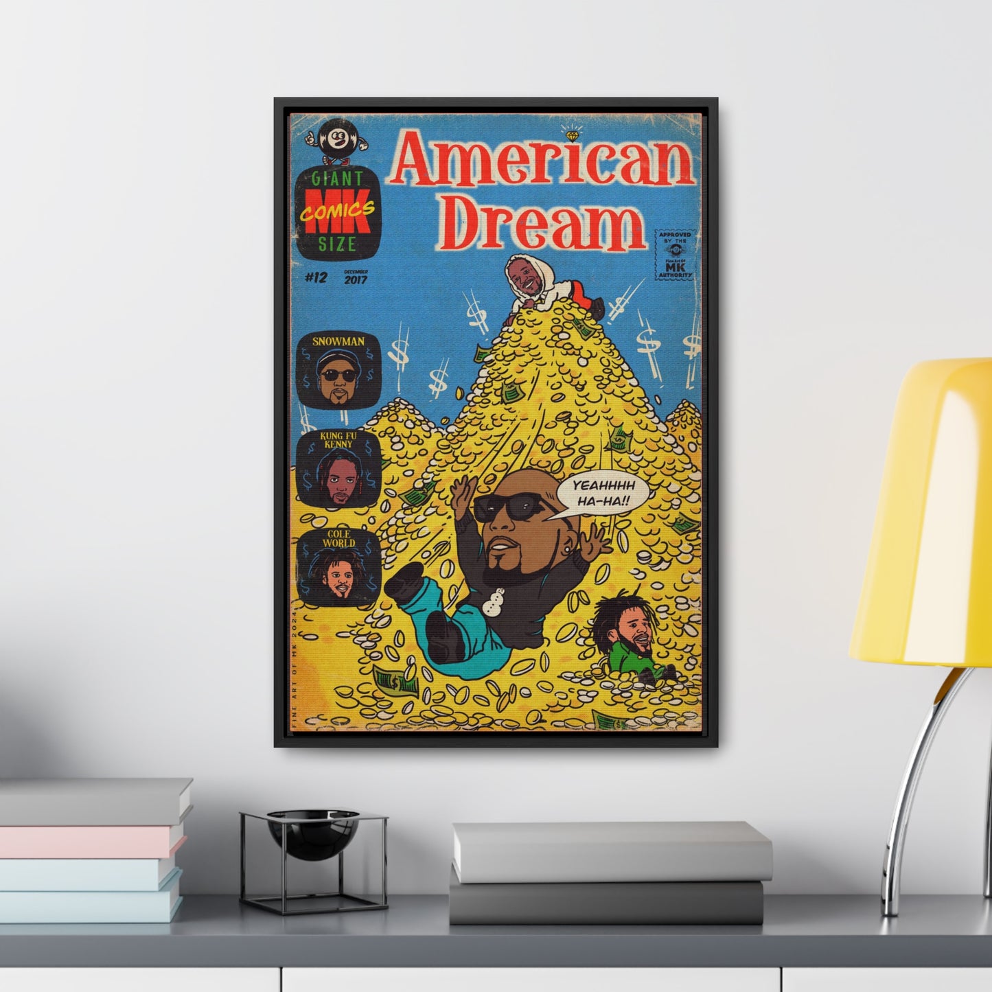 Jeezy, Cole & Kendrick - American Dream - Gallery Canvas Wraps, Vertical Frame