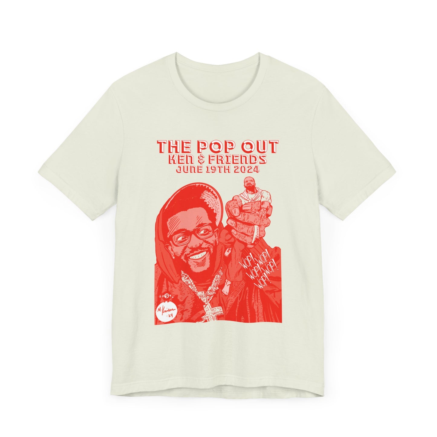 Kendrick & Friends - The Pop Out - RED VARIANT - Unisex Jersey Short Sleeve Tee