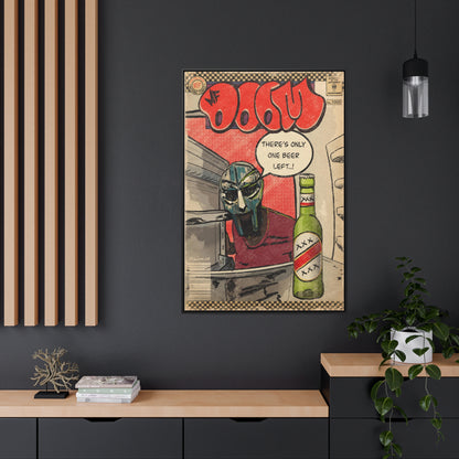 MF DOOM - One Beer - Gallery Canvas Wraps, Vertical Frame