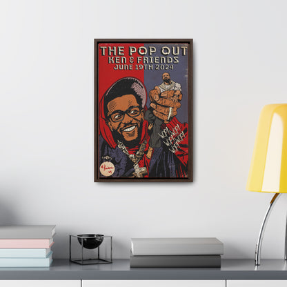 Kendrick Lamar - The Pop Out  - Gallery Canvas Wraps, Vertical Frame