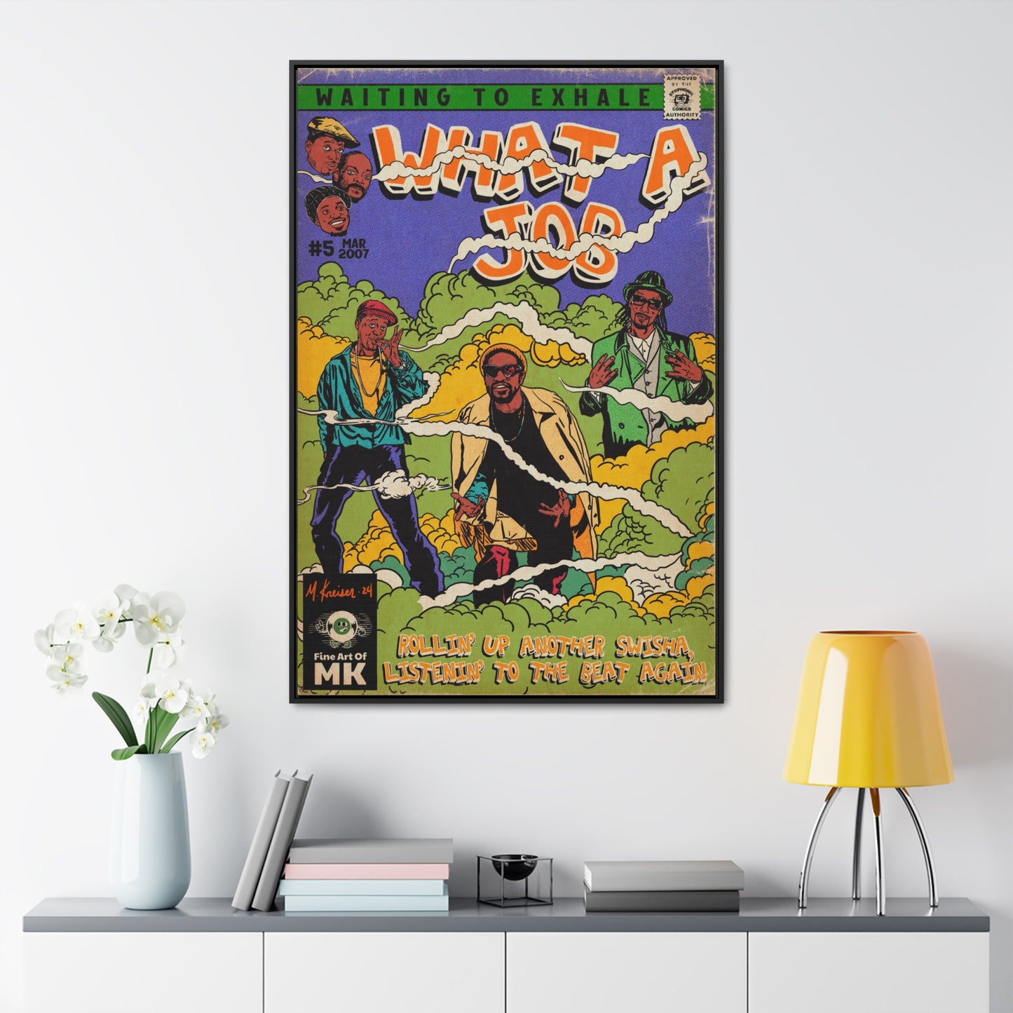 Devin The Dude, Snoop Dogg, Andre 3000 - What A Job - Gallery Canvas Wraps, Vertical Frame