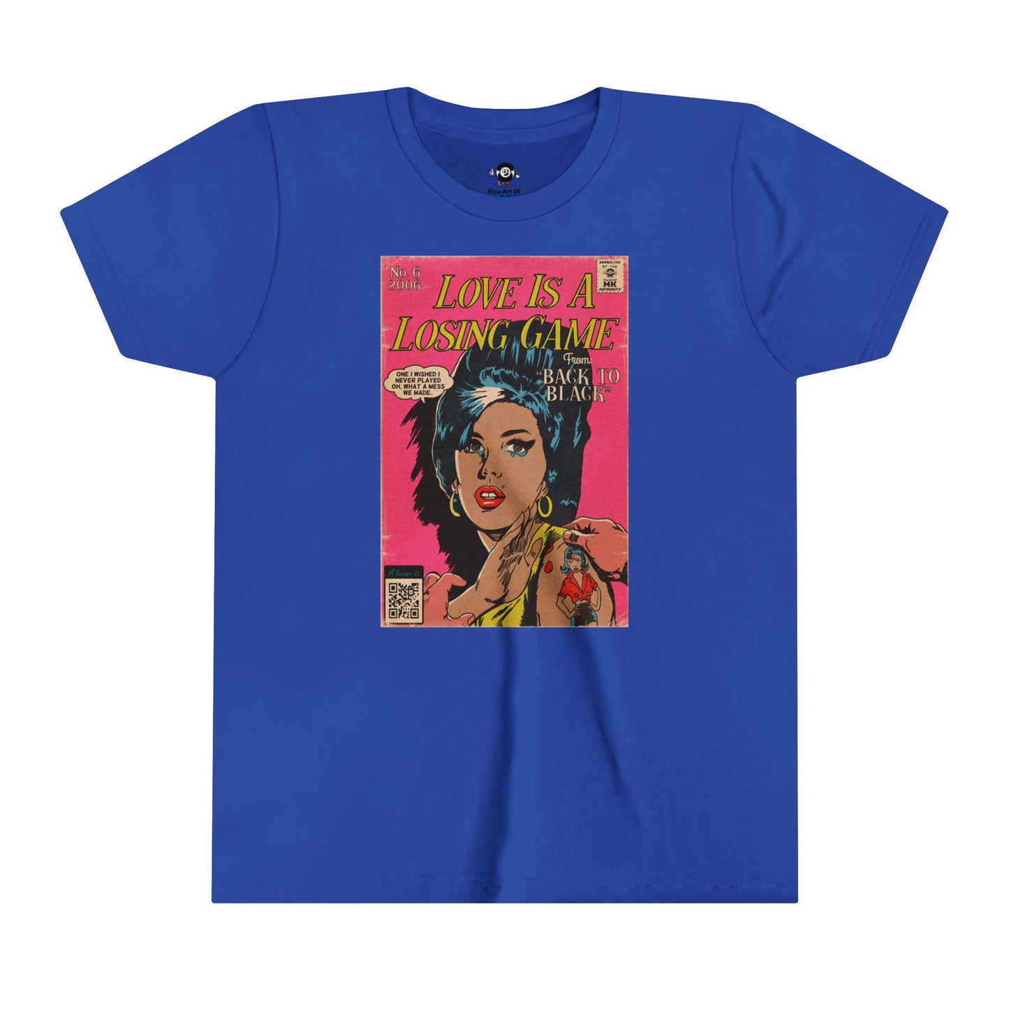 KIDS - Amy Winehouse - Love is a Losing Game - Youth Short Sleeve Tee