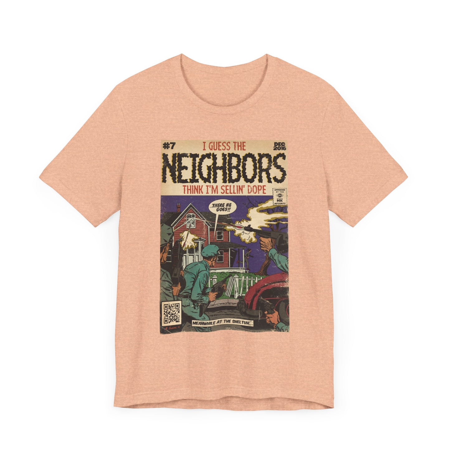 J. Cole - Neighbors - Hip Hop Comics - Unisex Jersey Short Sleeve Tee