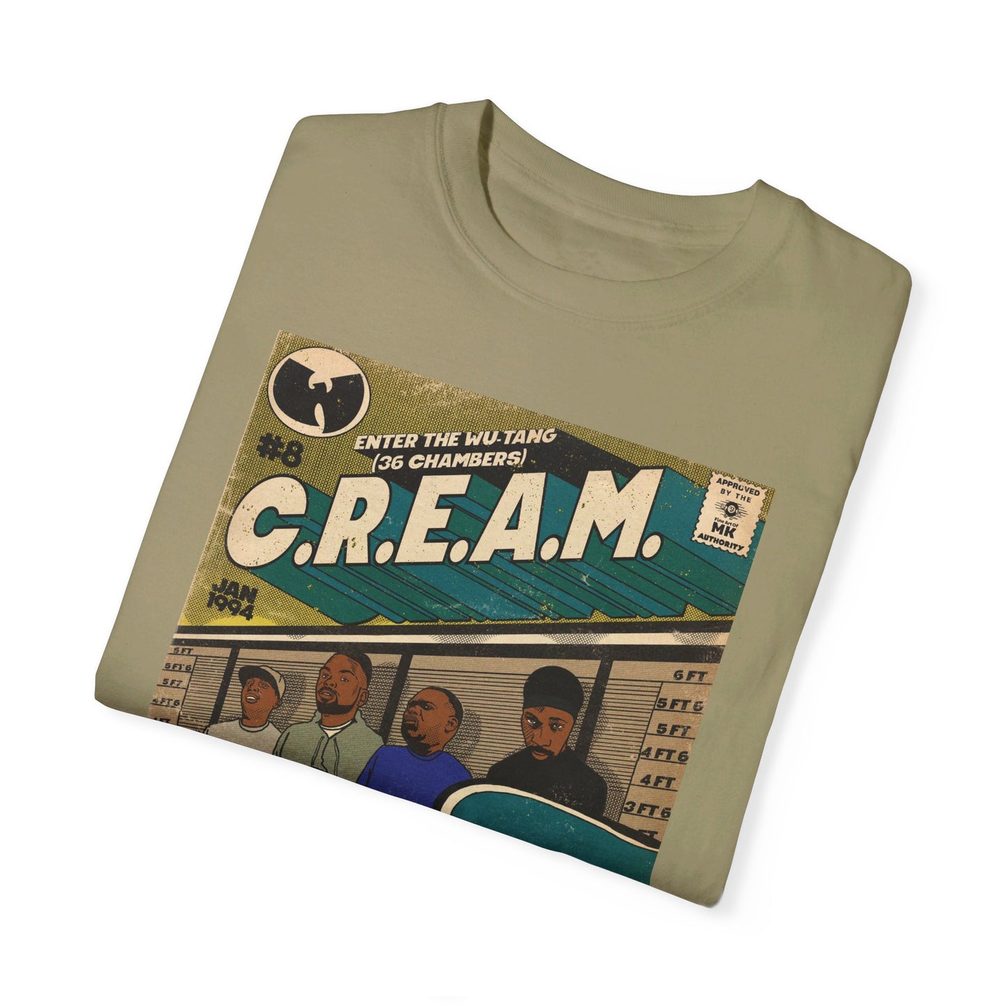 Wu-Tang Clan - C.R.E.A.M - Unisex Comfort Colors T-shirt