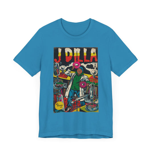 J Dilla - Comic Book Art - Unisex Jersey Short Sleeve Tee