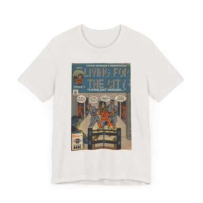 Stevie Wonder - Living For The City - Unisex Jersey Short Sleeve Tee