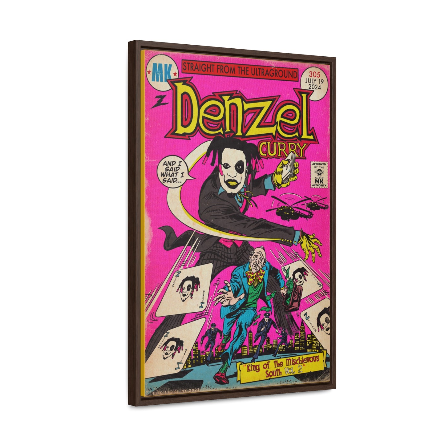 Denzel Curry - King of the Mischievous South 2 - Gallery Canvas Wraps, Vertical Frame