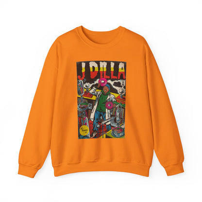 J Dilla - Comic Book Art - Unisex Heavy Blend™ Crewneck Sweatshirt