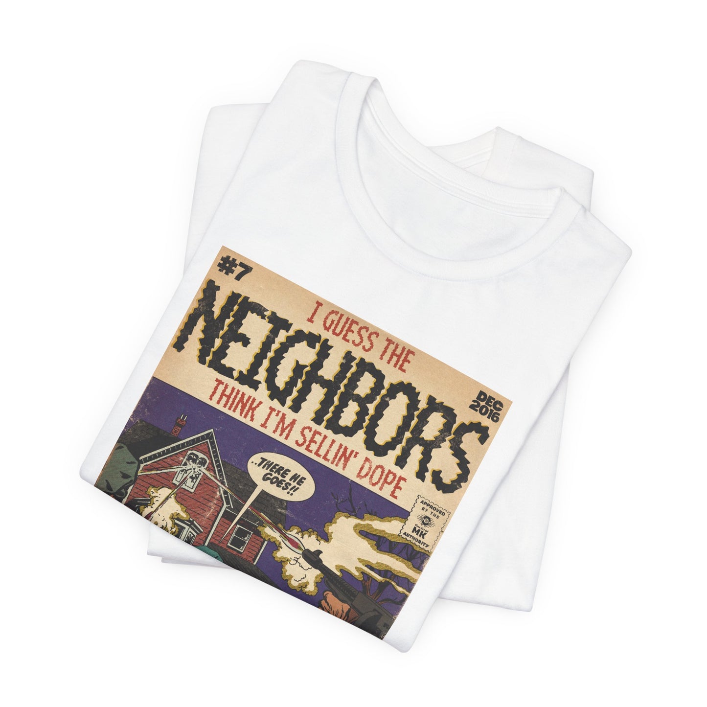 J. Cole - Neighbors - Hip Hop Comics - Unisex Jersey Short Sleeve Tee