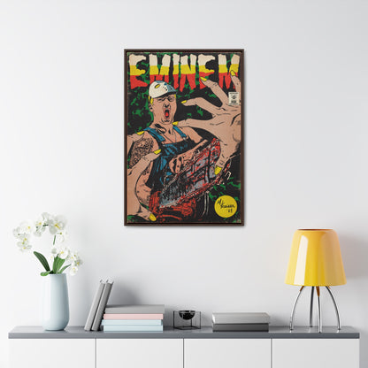 Eminem - Comic Book Art - Gallery Canvas Wraps, Vertical Frame