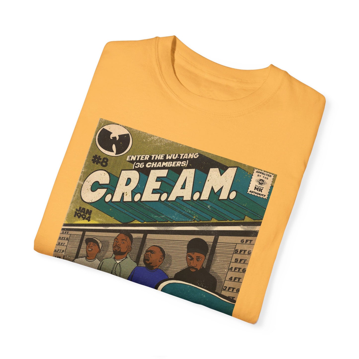 Wu-Tang Clan - C.R.E.A.M - Unisex Comfort Colors T-shirt