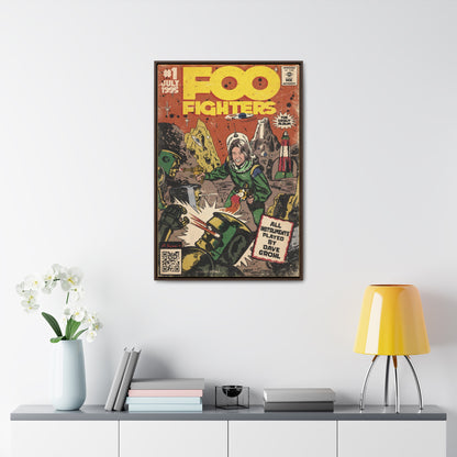 Foo Fighters - Self Titled - Gallery Canvas Wraps, Vertical Frame