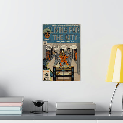 Stevie Wonder - Living For The City - Matte Vertical Posters