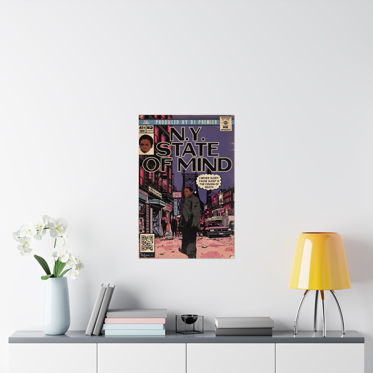 Nas - NY State Of Mind - Vertical Matte Poster