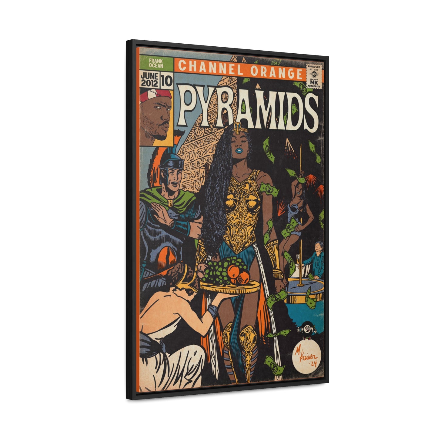 Frank Ocean - Pyramids - Gallery Canvas Wraps, Vertical Frame