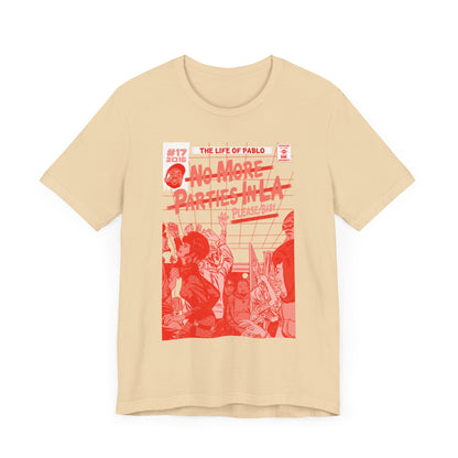 Kanye & Kendrick - No More Parties - RED VARIANT - Unisex Jersey Short Sleeve Tee