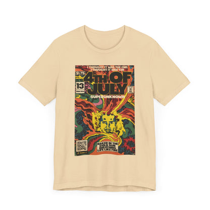 Soundgarden - 4th Of July - Grunge Comic Art - Unisex Jersey Short Sleeve Tee