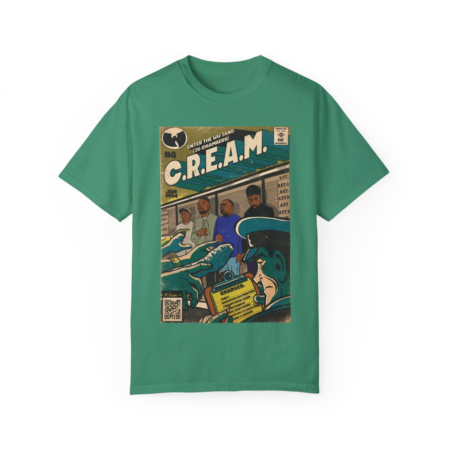 Wu-Tang Clan - C.R.E.A.M - Unisex Comfort Colors T-shirt