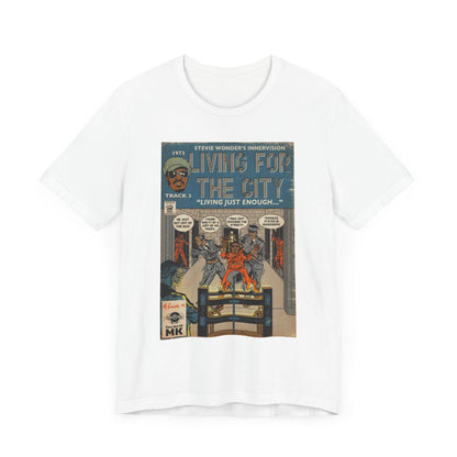 Stevie Wonder - Living For The City - Unisex Jersey Short Sleeve Tee