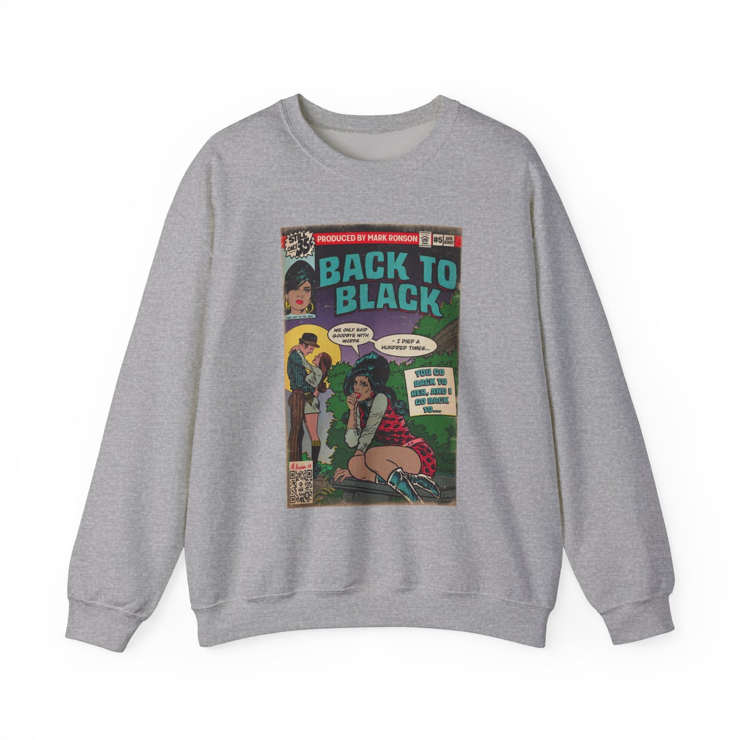 Amy Winehouse - Back to Black - Unisex Heavy Blend™ Crewneck Sweatshirt