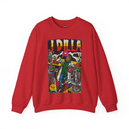 J Dilla - Comic Book Art - Unisex Heavy Blend™ Crewneck Sweatshirt