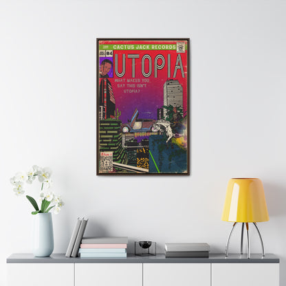 Travis Scott - Utopia - Gallery Canvas Wraps, Vertical Frame