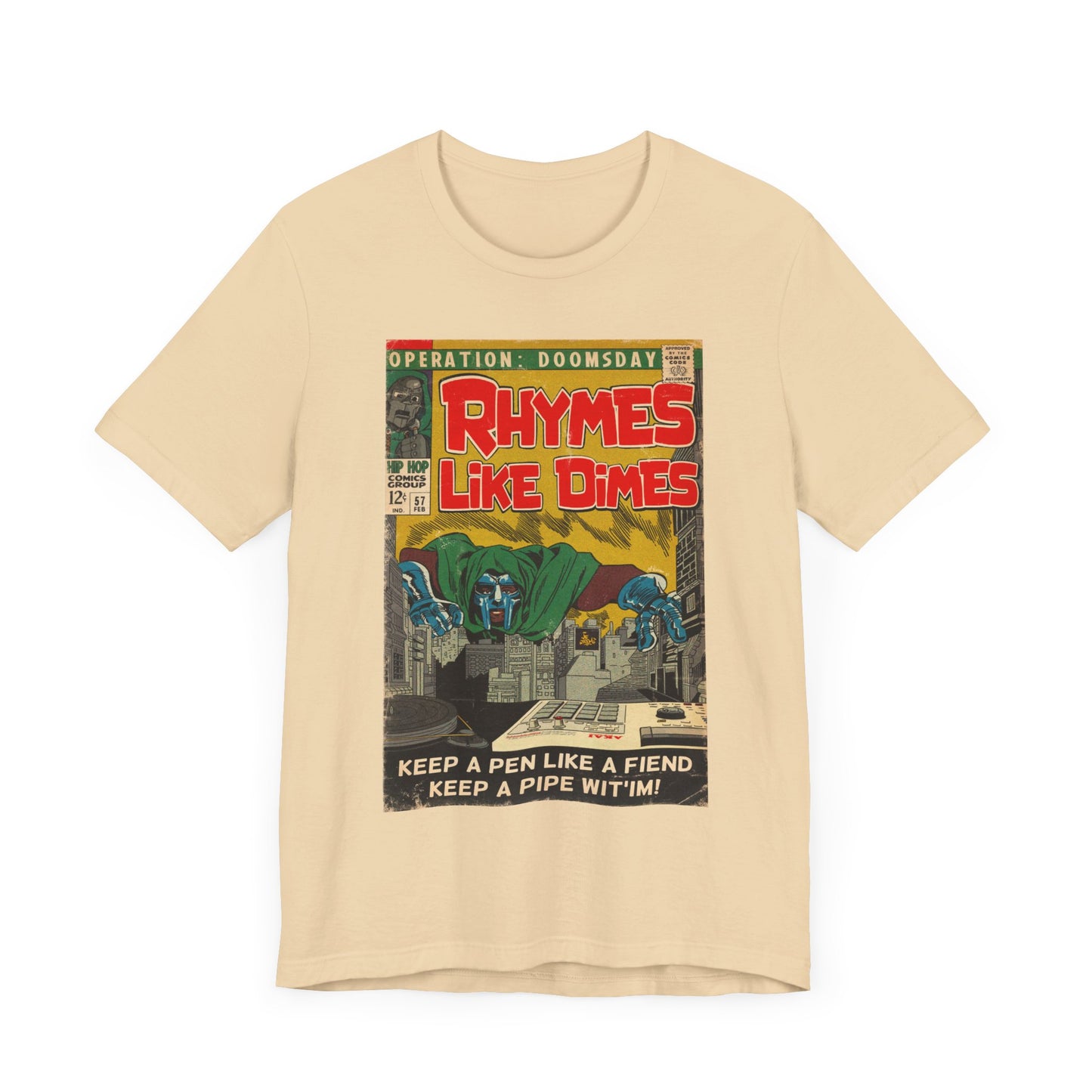 MF DOOM - Rhymes Like Dimes - Unisex Jersey Short Sleeve Tee