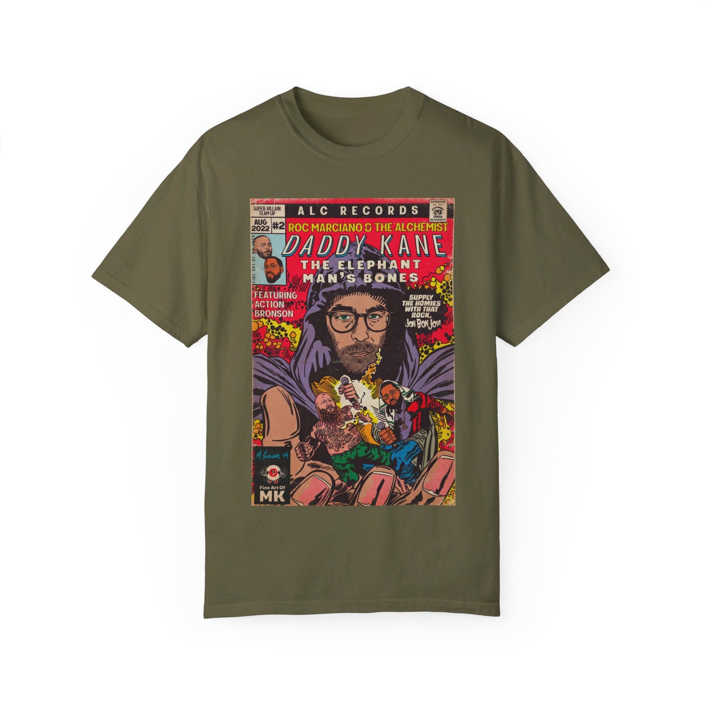 Roc Marciano, Alchemist, Action Bronson - Daddy Kane - Unisex Comfort Colors T-shirt