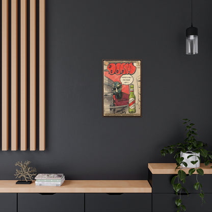 MF DOOM - One Beer - Gallery Canvas Wraps, Vertical Frame