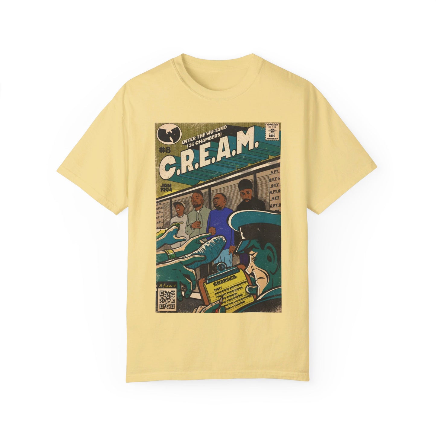 Wu-Tang Clan - C.R.E.A.M - Unisex Comfort Colors T-shirt