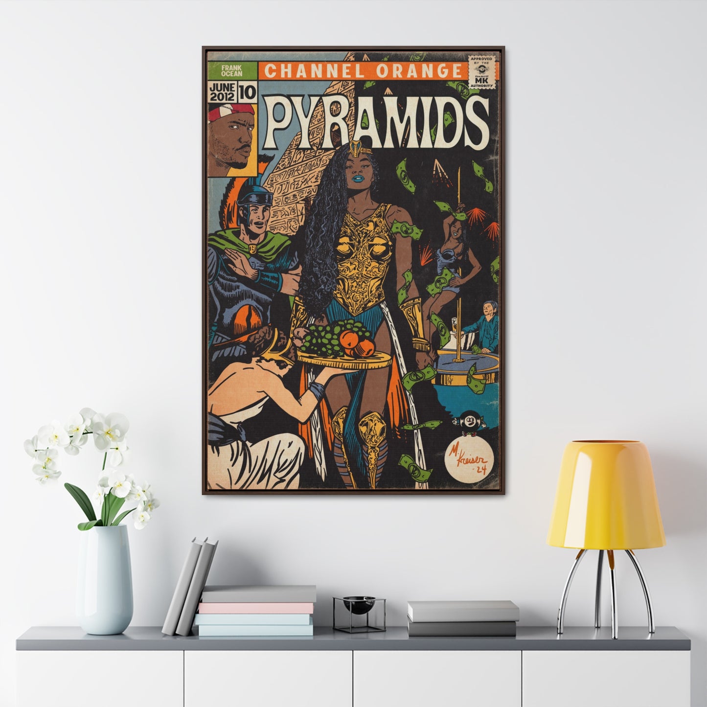 Frank Ocean - Pyramids - Gallery Canvas Wraps, Vertical Frame