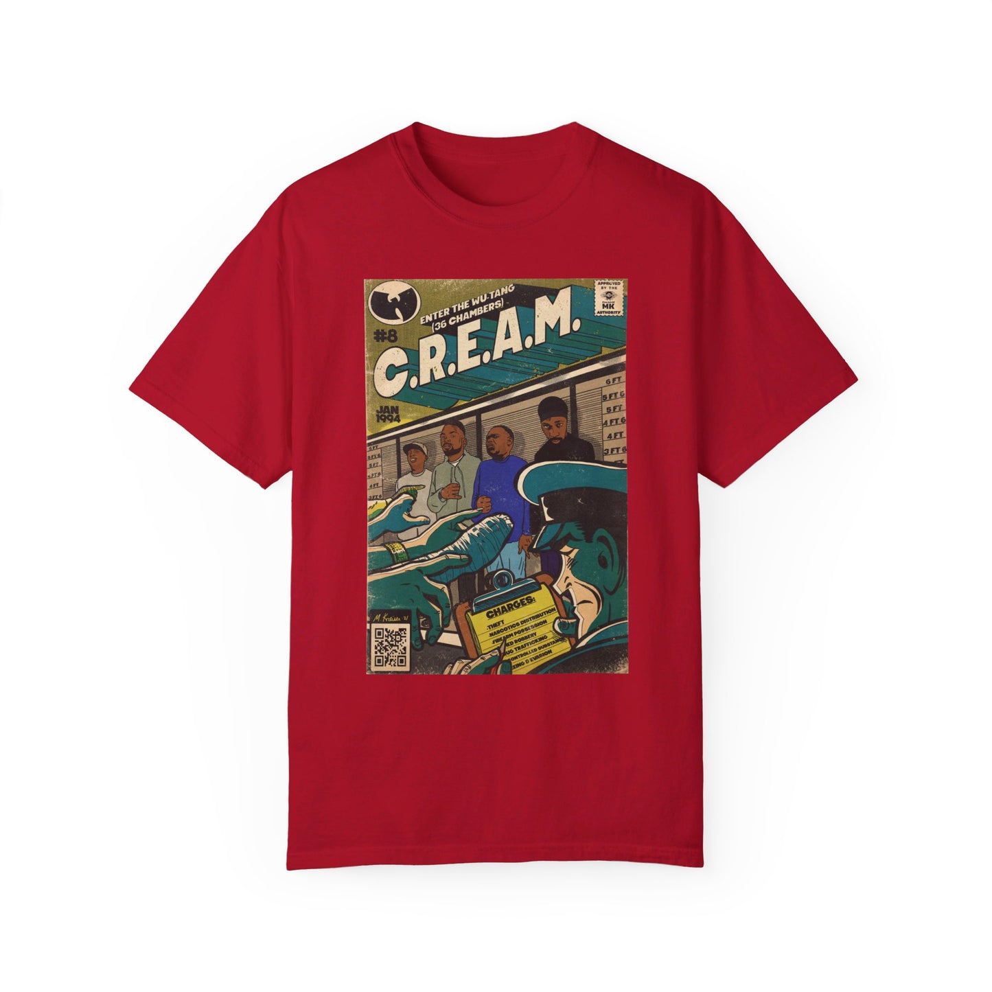 Wu-Tang Clan - C.R.E.A.M - Unisex Comfort Colors T-shirt