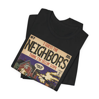 J. Cole - Neighbors - Hip Hop Comics - Unisex Jersey Short Sleeve Tee