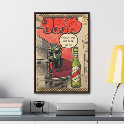 MF DOOM - One Beer - Gallery Canvas Wraps, Vertical Frame