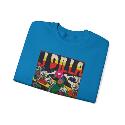 J Dilla - Comic Book Art - Unisex Heavy Blend™ Crewneck Sweatshirt