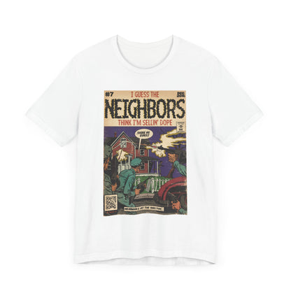 J. Cole - Neighbors - Hip Hop Comics - Unisex Jersey Short Sleeve Tee