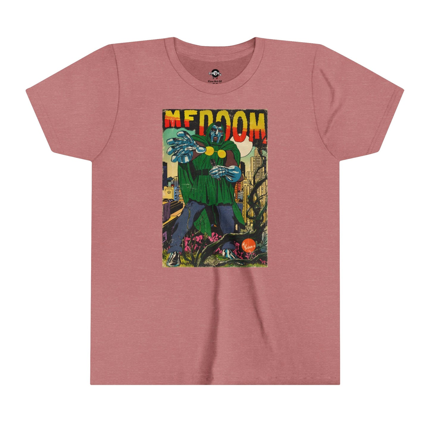 KIDS - MF DOOM - Comic Book Art - Youth Short Sleeve Tee