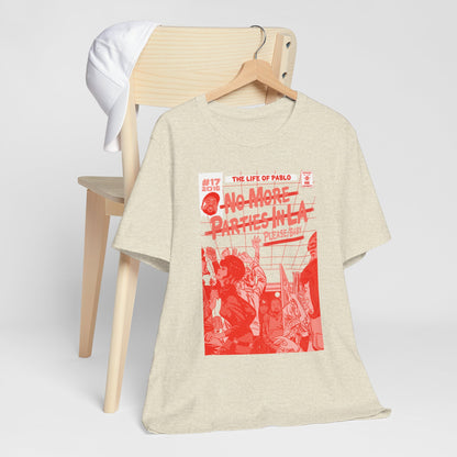 Kanye & Kendrick - No More Parties - RED VARIANT - Unisex Jersey Short Sleeve Tee