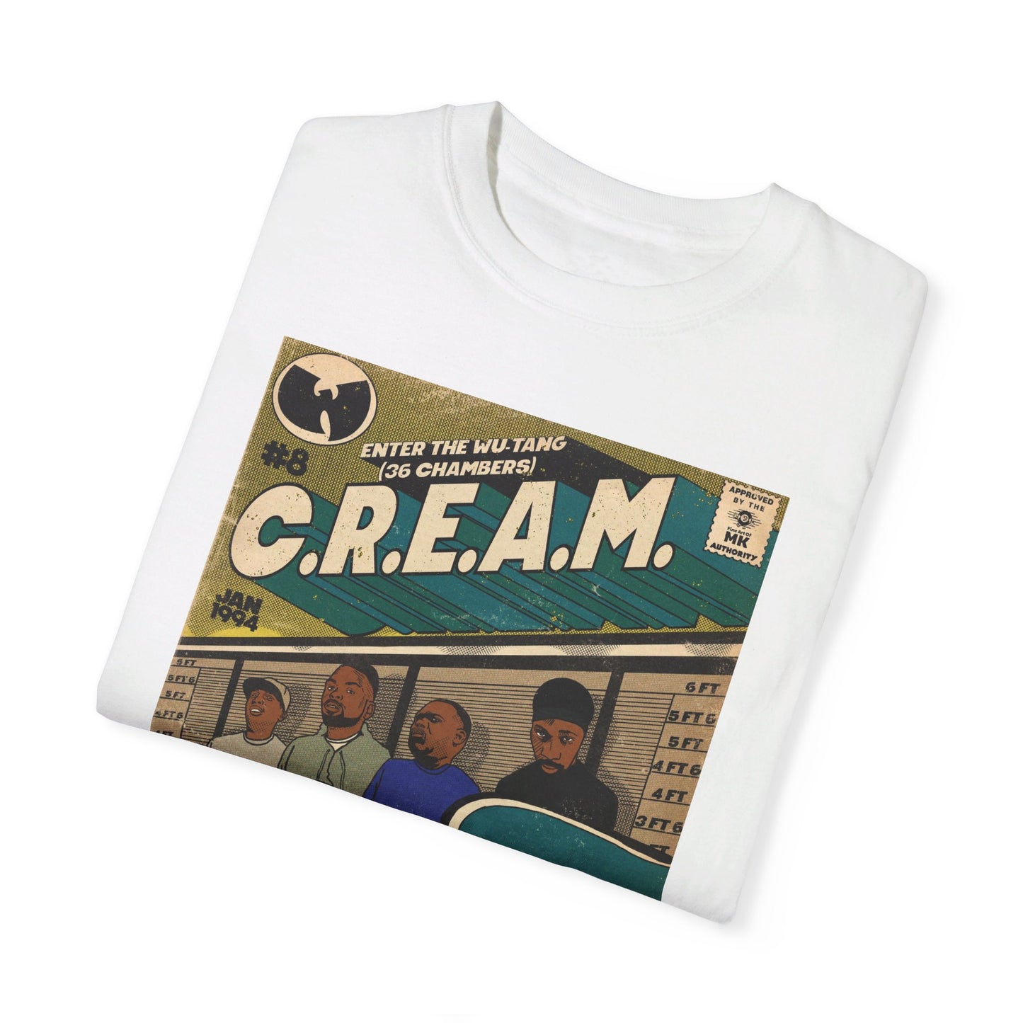 Wu-Tang Clan - C.R.E.A.M - Unisex Comfort Colors T-shirt