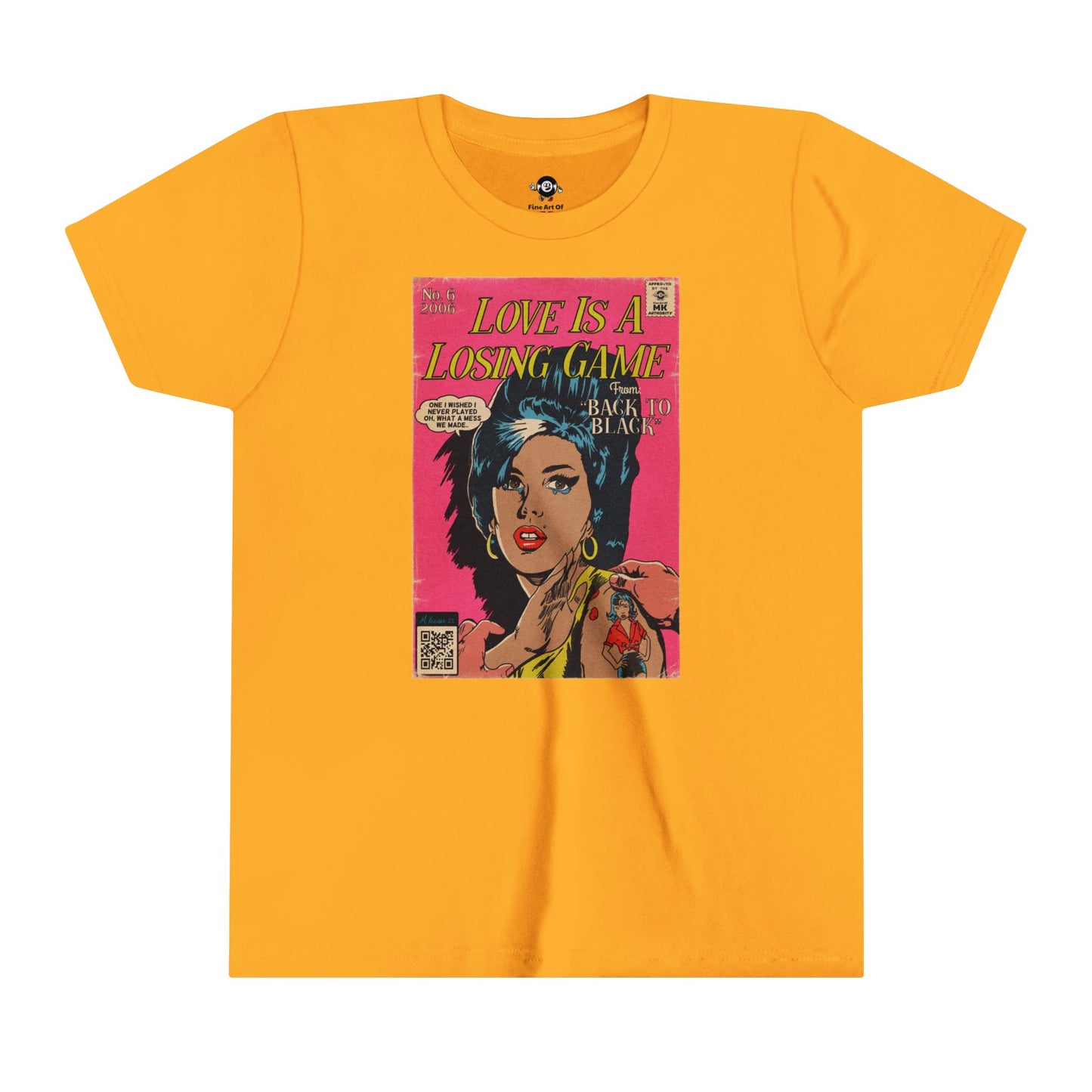 KIDS - Amy Winehouse - Love is a Losing Game - Youth Short Sleeve Tee