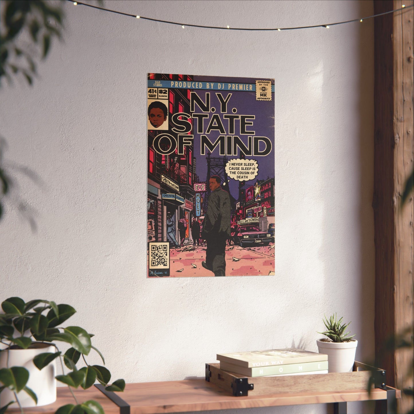 Nas - NY State Of Mind - Vertical Matte Poster