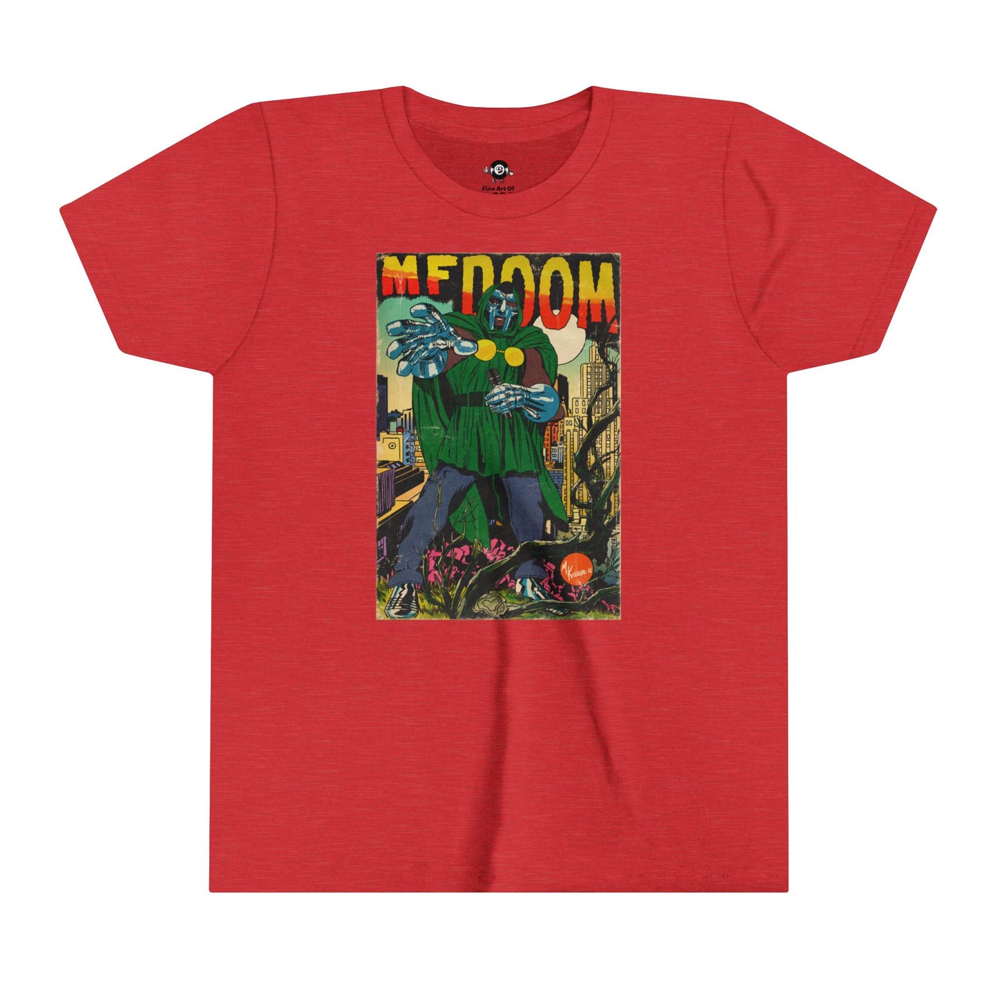 KIDS - MF DOOM - Comic Book Art - Youth Short Sleeve Tee