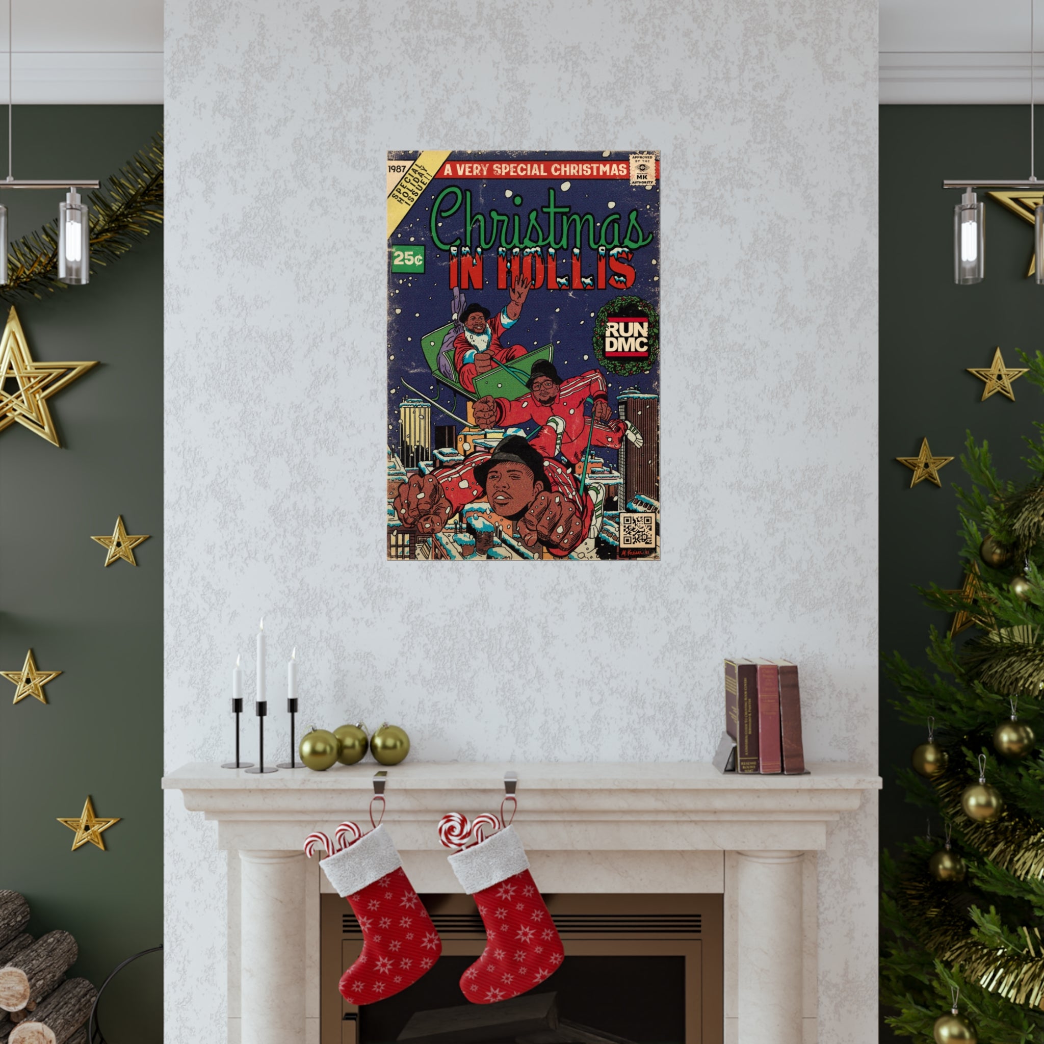 RUN DMC Christmas In Hollis Vertical Matte Poster